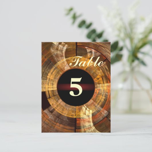 Carte postale Numéro de table d'intégrité (Debout devant)