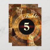 Carte postale Numéro de table d'intégrité (Devant / Derrière)