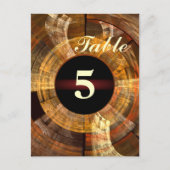 Carte postale Numéro de table d'intégrité (Devant)