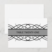 Carte postale Numéro de table Gray Déco Flourdissa (Devant / Derrière)