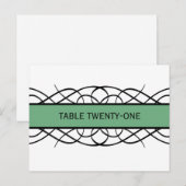 Carte postale Numéro de table Green Déco Flourdiss (Devant / Derrière)