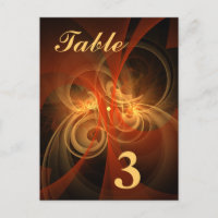 Carte postale Numéro de table magique du matin