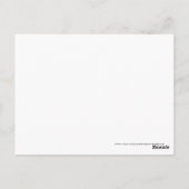 Carte postale Numéro de table minimal (Dos)
