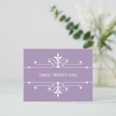 Carte postale Numéro de table ornementale Fancy Pu (Debout devant)