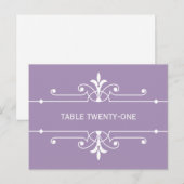 Carte postale Numéro de table ornementale Fancy Pu (Devant / Derrière)