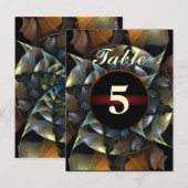 Carte postale Numéro de table Pinwheel (Devant / Derrière)