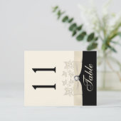 Carte Postale Numéro de tableau à deux faces d'ivoire et de flor (Debout devant)