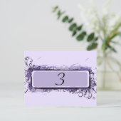 Carte Postale Numéro de tableau Abstrait pourpre (Debout devant)