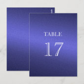 Carte Postale Numéro de tableau Bleu clair clair (Devant / Derrière)