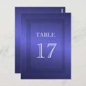 Carte Postale Numéro de tableau Bleu clair clair (Devant / Derrière)