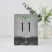 Carte postale Numéro de tableau croisé Emerald Cel (Debout devant)