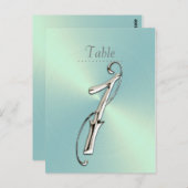 Carte Postale Numéro de tableau de la feuille verte de la menthe (Devant / Derrière)