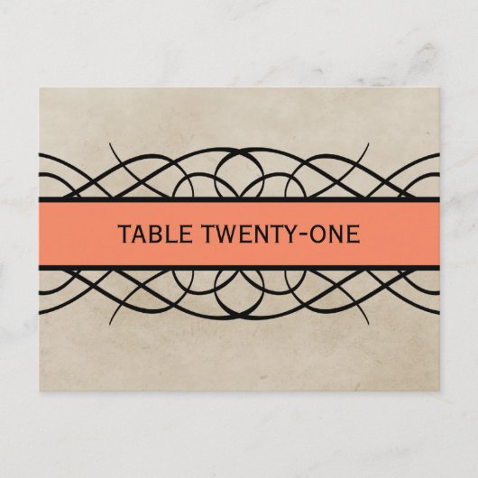 Carte postale Numéro de tableau de la frontière or (Devant)