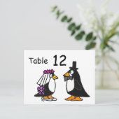 Carte postale Numéro de tableau de la mariée et de (Debout devant)