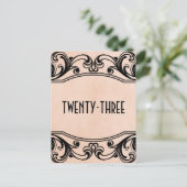 Carte postale Numéro de tableau de la table de poi (Debout devant)