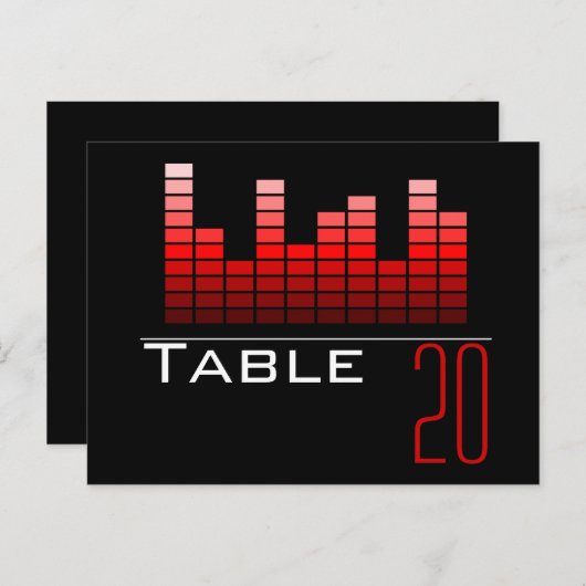 Carte postale Numéro de tableau de l'analyseur de  (Devant / Derrière)