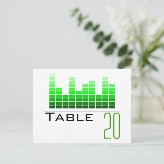 Carte postale Numéro de tableau de l'analyseur du (Debout devant)