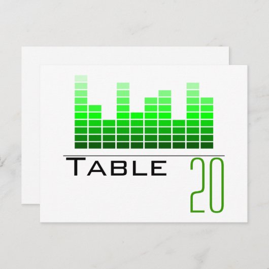 Carte postale Numéro de tableau de l'analyseur du (Devant / Derrière)