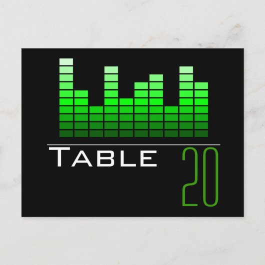 Carte postale Numéro de tableau de l'analyseur du  (Devant)