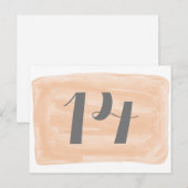 Carte postale Numéro de tableau de l'aquarelle ora (Devant / Derrière)