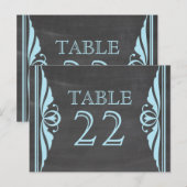 Carte postale Numéro de tableau de tableau bleu dé (Devant / Derrière)