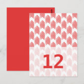 Carte postale Numéro de tableau des flèches tripar (Devant / Derrière)