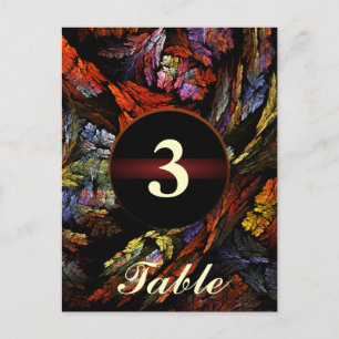 Carte postale Numéro de tableau d'harmonie couleur