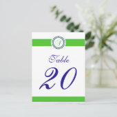 Carte Postale Numéro de tableau du point S (chaux/bleu) (Debout devant)