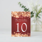 Carte Postale Numéro de tableau Éclairage Or (Debout devant)