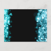 Carte Postale Numéro de tableau Éclairage Turquoise (Dos)