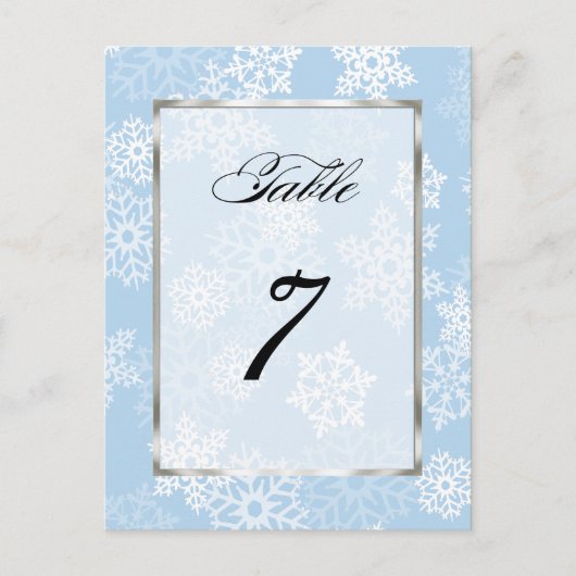 Carte Postale Numéro de tableau Flèches blanches bleues (Devant)