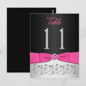 Carte postale Numéro de tableau Floral Noir, Rose, (Devant / Derrière)