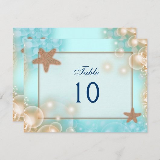 Carte Postale NUMÉRO DE TABLEAU mariage de la tangerine bleue (Devant / Derrière)