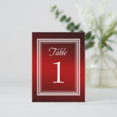 Carte Postale Numéro de tableau Red Shimmer (Debout devant)