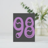 CARTE POSTALE NUMÉRO DÉCORATIF 98 (Debout devant)