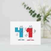 Carte Postale Numéro heureux 41 (Debout devant)