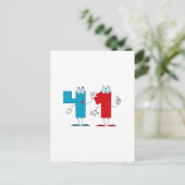 Carte Postale Numéro heureux 41 (Debout devant)