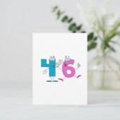Carte Postale Numéro heureux 46 (Debout devant)