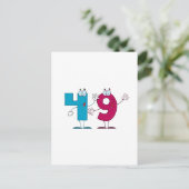 Carte Postale Numéro heureux 49 (Debout devant)