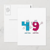 Carte Postale Numéro heureux 49 (Devant / Derrière)