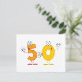 Carte Postale Numéro heureux 50 (Debout devant)