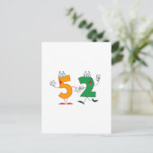 Carte Postale Numéro heureux 52 (Debout devant)
