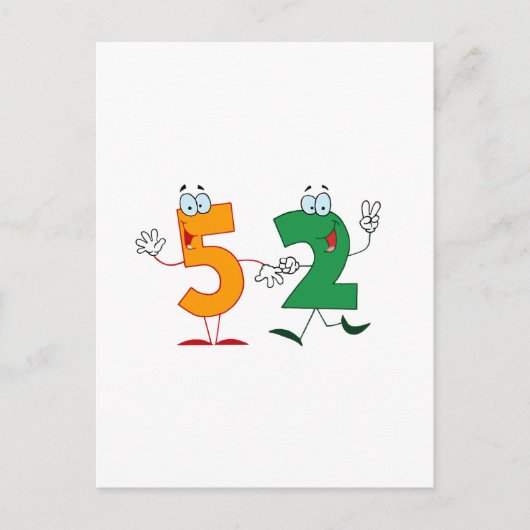 Carte Postale Numéro heureux 52 (Devant)
