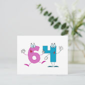 Carte Postale Numéro heureux 64 (Debout devant)