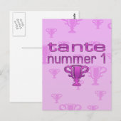 Carte Postale Numéro Tante 1 (Devant / Derrière)