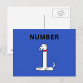 Carte Postale Numéro un chien (Devant / Derrière)