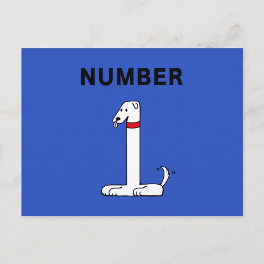 Carte Postale Numéro un chien (Devant)