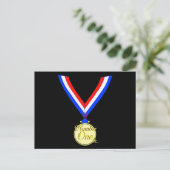 Carte Postale Numéro un médaillé d'or or (Debout devant)