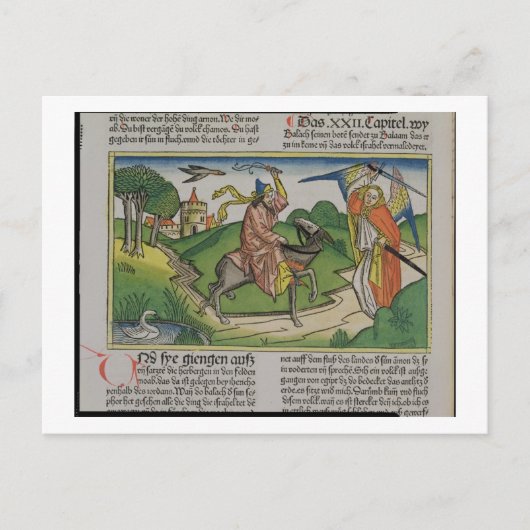 Carte Postale Numéros 22 âne parlant de 20-35 Balaam, du 'N (Devant)