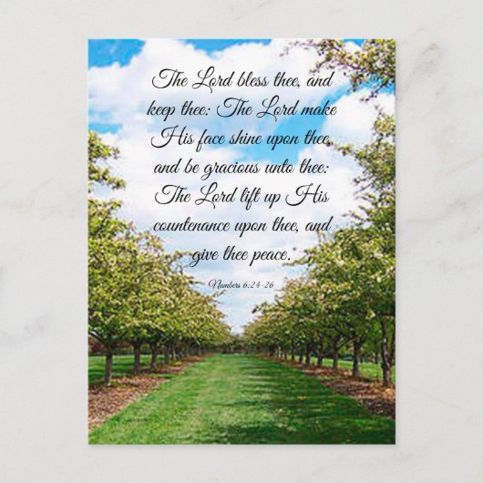 Carte Postale Numéros 6:24-26 (Devant)